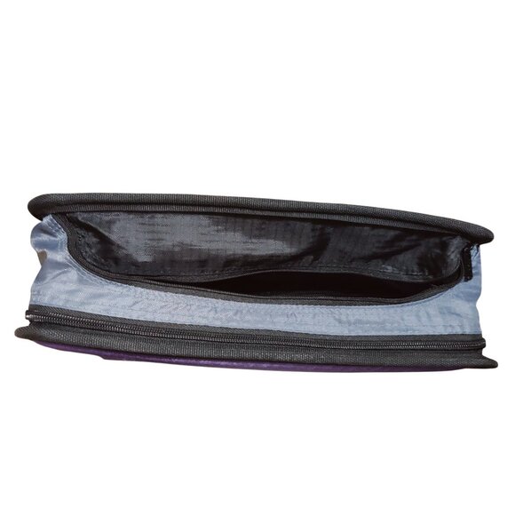Case it Purple Gray 3 Ring Zipper Binder with Expanding File Organizer Pockets - Picture 9 of 11